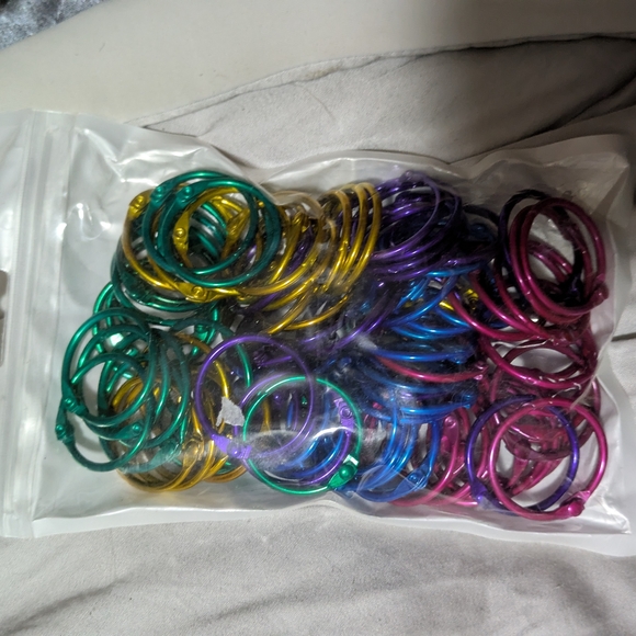 Colorful Metal Rings Set - Picture 1 of 1